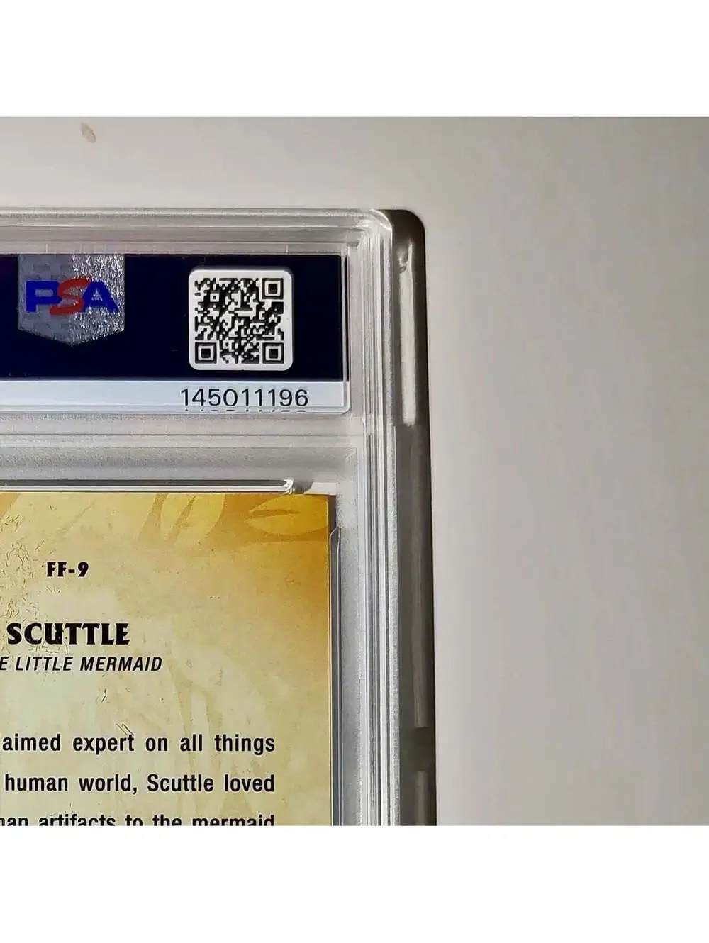 Scuttle 2025 Topps Disney #FF-9 Furry Friends Card The Little Mermaid PSA 9